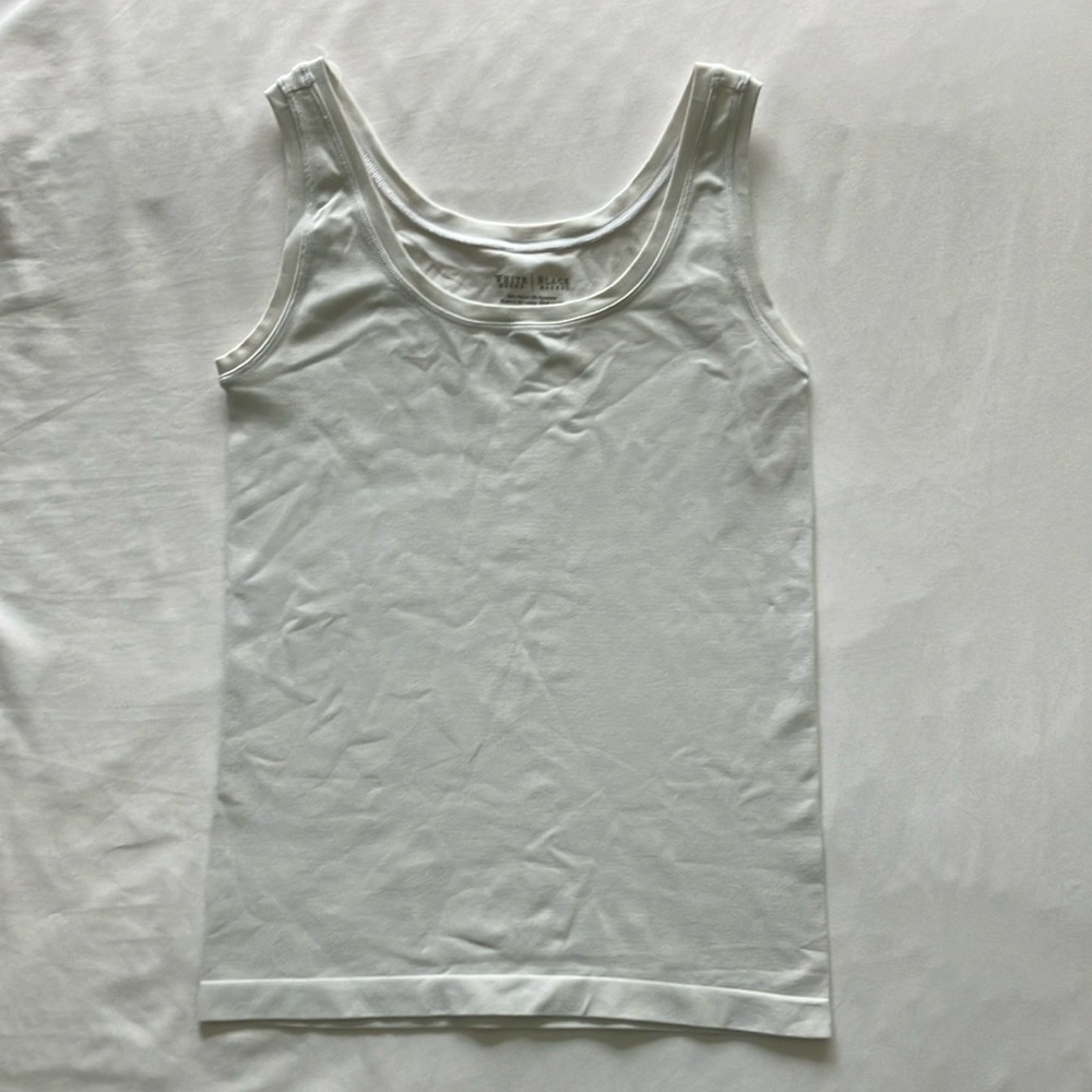 White Sleeveless Top